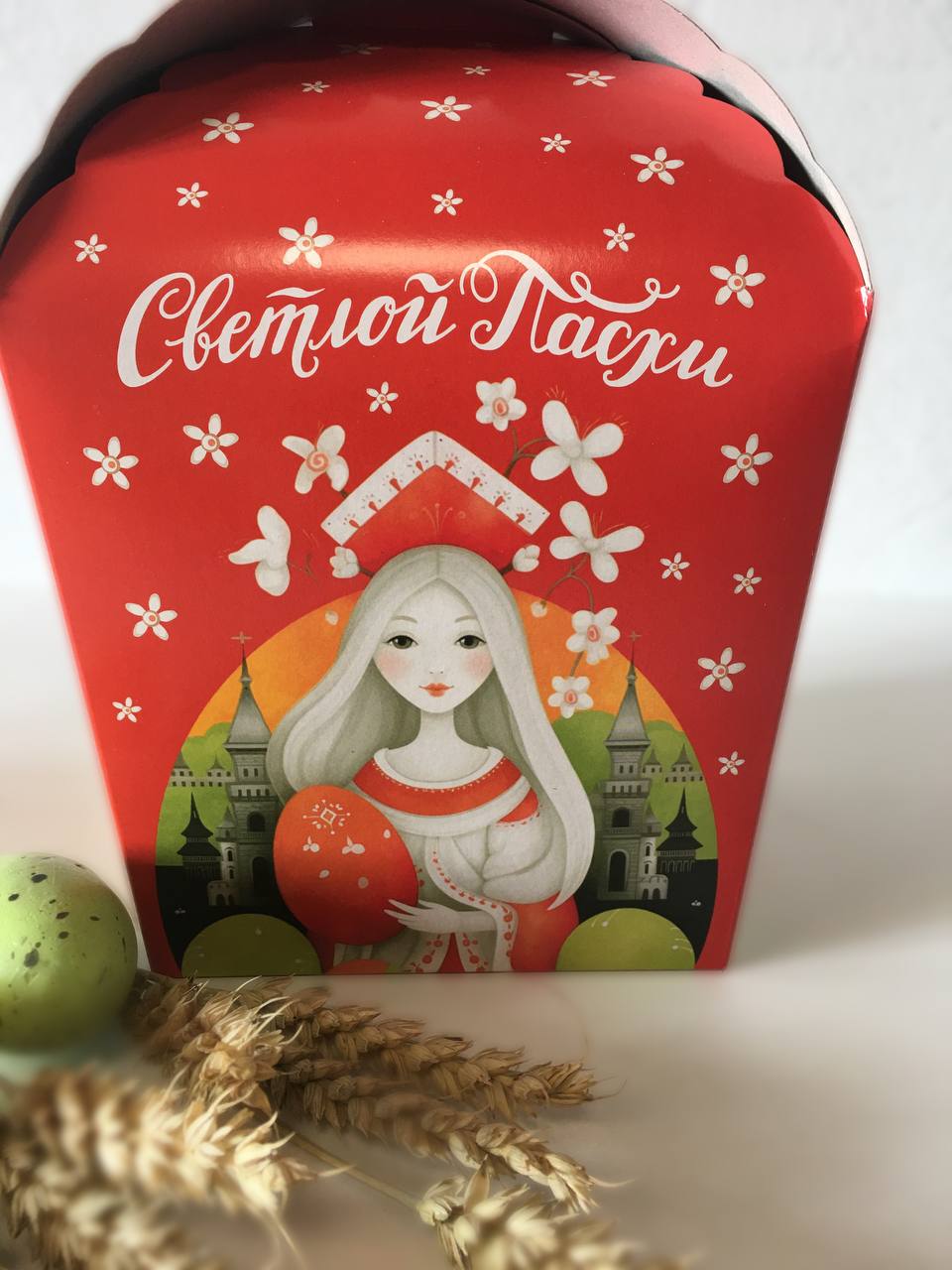 Коробка под кулич без окна "Красна девица" — изображение 6